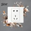 Renters Friendly Wall Sticker 4 Pcs Plants Flower Switch Stickers Leaves Floral Light
