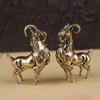 Messing Retro Stutzer Antilope Metall Kreatives Handwerk Ornament Heim Büro Schreibtisch Ornament Teetier Figuren Miniaturen