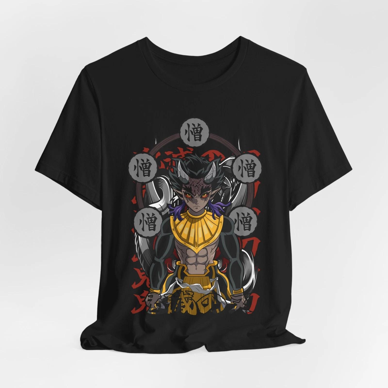 Demon Slayer Style Oni Warrior T-Shirt | Japanese Kanji Crest XXL