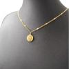 New Turkish Evil Eye Hasma Hand of Fatima Pendant Gold Color Stainless Steel Palm Amulet Necklace For Women Men Jewelry Gift