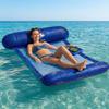 Hamac gonflable flottant - FERRY JOUETS - Produit Officiel Équipe de France FFF - 120x70 cm - Bleu - Filet central respirant