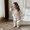 Toddler Girl Korean Lace Spring Hoodie Two-Piece Set (2026)