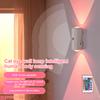 Motion Sensor Wall Lamp USB Rechargeable LED Night Light with 16 Colors Adjustable Indoor Light Magnetic Staircase Lights