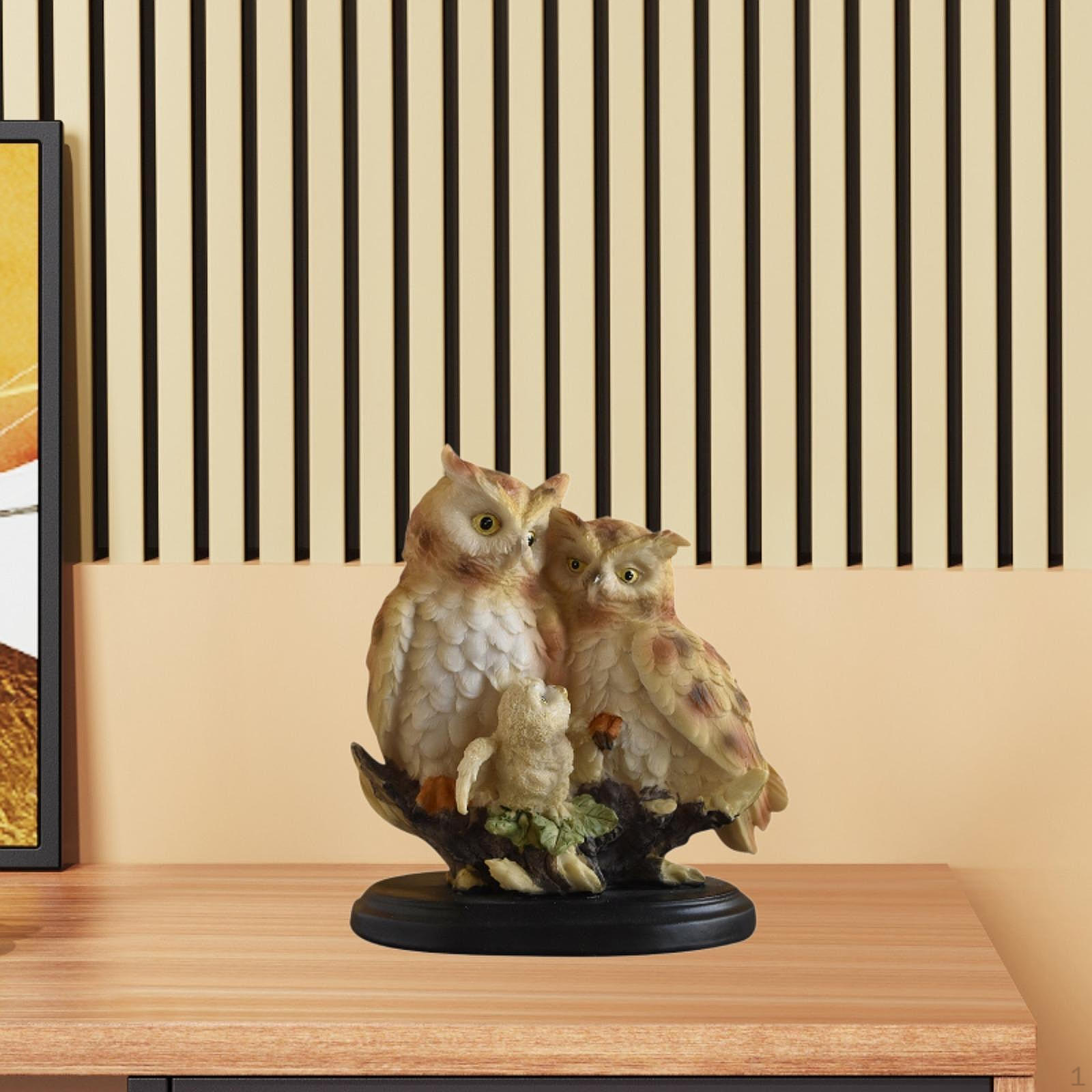 

Статуэтка совы из смолы, художественное произведение для домашнего декора, скульптура животного, настольное украшение для офиса Style A