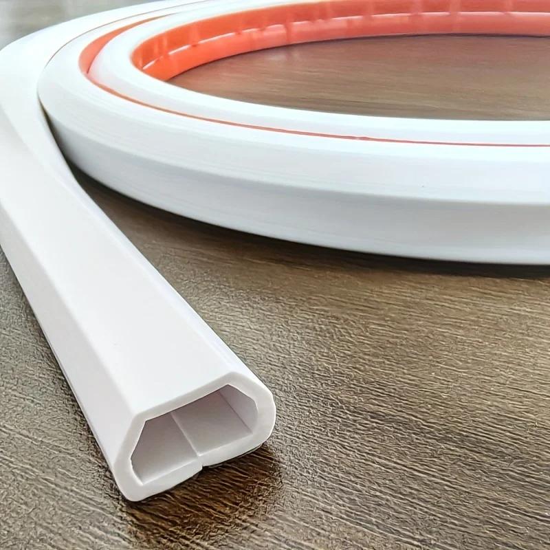 

1PC 2m/3meters self-adhesive PVC cable conduit - flexible and durable cable protection cover, easy to clean, used for househo 2m белый