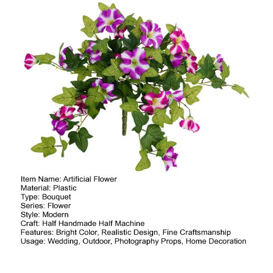 Künstliche Blume Kaskadierende Grüne Blätter Pflanze Realistisch Nicht-Verwelkend Dekorative Blüte Leuchtende Farbe Kunstblume Innen Außen Zuhause Hochzeit Party Deko