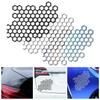 Creative Honeycomb Styling Stickers for Car Motorcycle Exterior Decoration Fashion Waterproof Black White Laser 3 Colors Decals