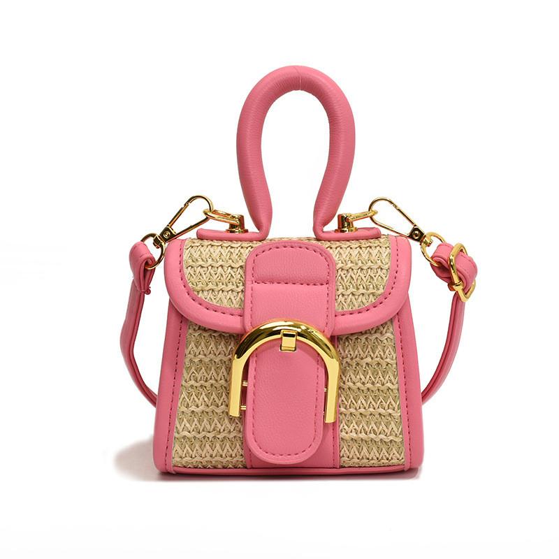 Trendy Korean Style Colorblock Mini Crossbody Bag For Kids Lightweight And Chic