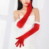 Cosplay Christmas Gloves Plush Etiquette Mittens 55cm Velvet Long Gloves  Autumn