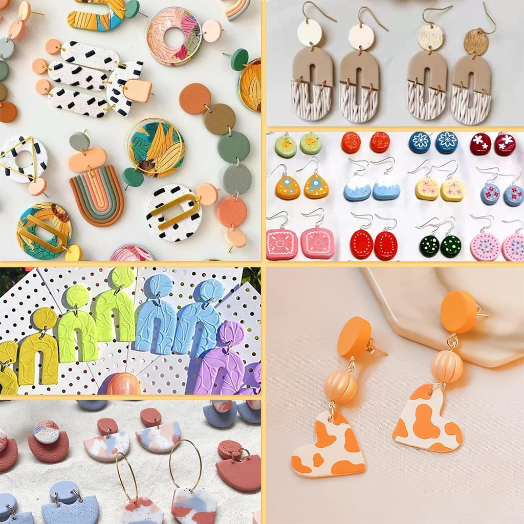 24/142/193 Pcs Polymer Clay Cutters Set Plastic Clay Earring Cutter Stainless DIY Jewelry Mold Earring Making Accessories
