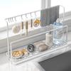 Kitchen Multi-Functional Storage Rack, Sink Drainer, Cup Holder, Cutting Board And Cloth Organizer, Dishwashing Basin Cleaning Supplies Storage Shelf