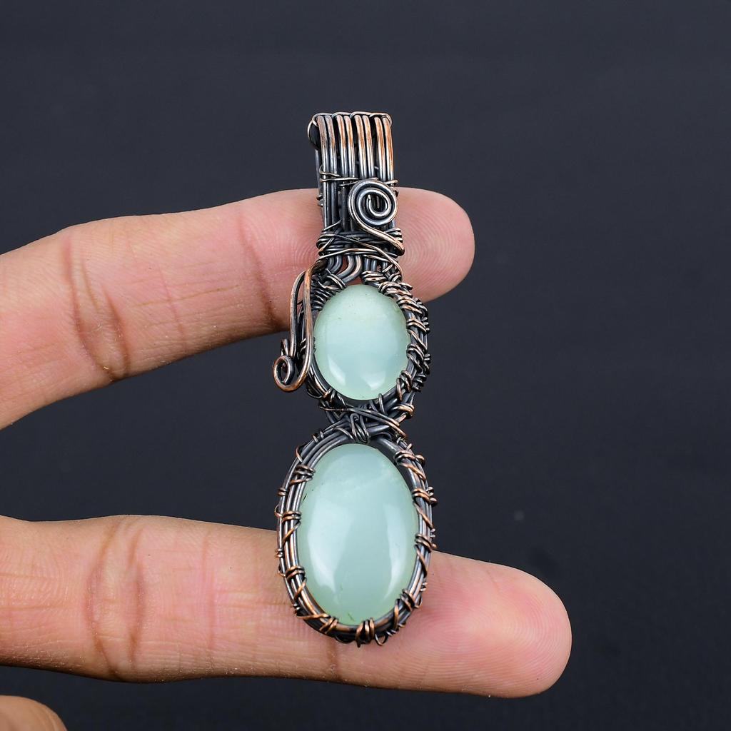 Blue Chalcedony 925 Solid Sterling Silver Pendant, Handmade Gemstone Pendant Jewelry, Gifts For Wife Brand New Pendant