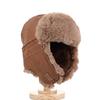 Warm Trapper Hat Faux Fur Lining Bomber Hat New Earflap Hat  Cycling