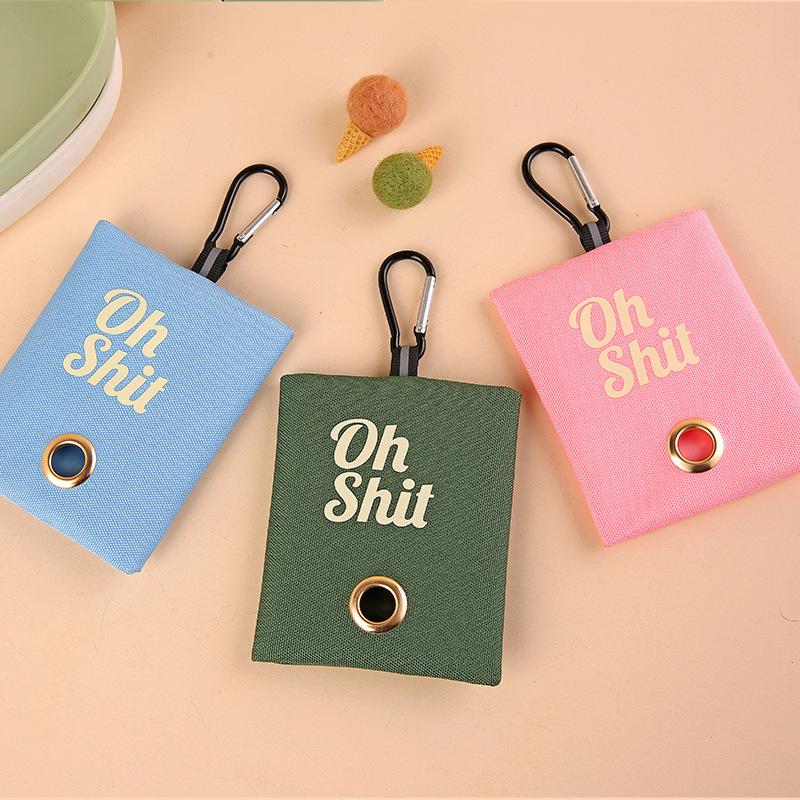 Pet Haustiere Liefert Leinwand Müll Taschen Kotbeutel Spender Tragbare Hund Kot Abfall Tasche Halter Outdoor Welpen Katze Pick Up veranstalter