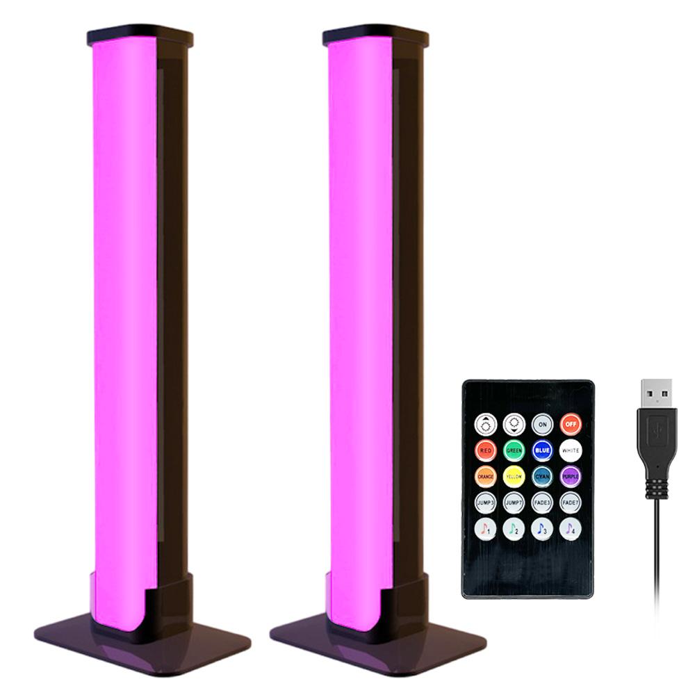 

USB светодиодная панель RGB с изменяющимся цветом подсветки телевизора, пульт дистанционного управления, симфония, атмосфера, световые полосы, музыкальный ритм, фоновая лампа, декор