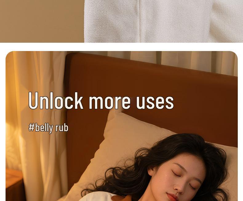 Large Plush-covered Hot Water Bottle with Waist Support and Thickened Rubber Hand Warmer Bag