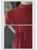2021 Women's Retro Spring Dresses: Loose Mid-Length, Half-High Collar, Age-Reducing, Stylish & Slim Fit