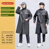 Adult One-Piece Long Raincoat: Fashionable, Thickened, Lengthened Outdoor Windbreaker & Cycling Poncho
