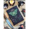 Luna Moth Leather Grimoire Journal: Witchcraft Spell Book