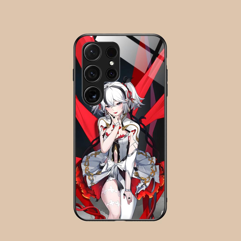 Wuthering Waves Camellya Phone Case for Samsung Galaxy S26 S25 S24 S23 S22 S21 S20 Note20 Plus FE Ultra Glass Colorful Cover
