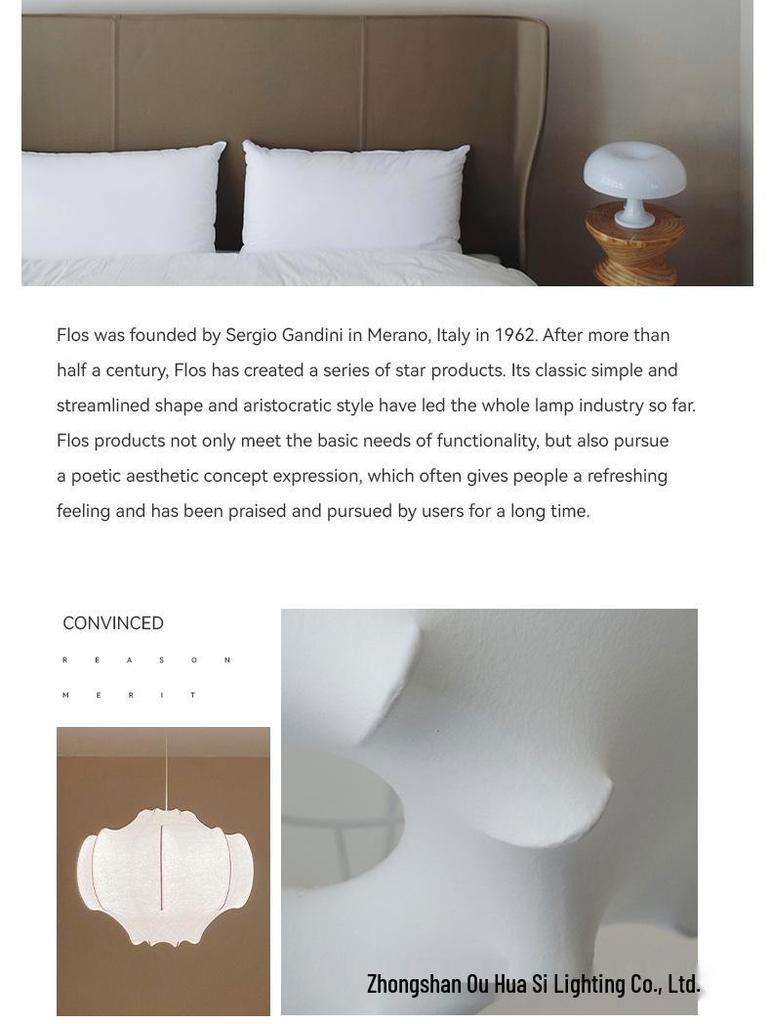 Nordic Minimalist Italian Silk Pendant Lamp for Living Room, Dining Room, Bedroom, and Villa