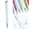6 Pcs 1.0mm Ballpoint Pen Smooth Writing Pen Black Ink Stationery Pen Metal Retractable Ballpoint Pen for School