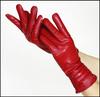 High-end Women's Long Black Leather Gloves - Touchscreen, Warm, Plus Velvet, for Autumn/Winter