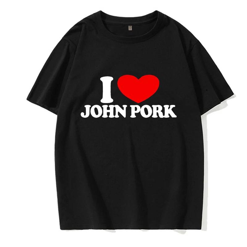 Women Funny Pig Tops Tshirt John Pork Is Calling Answer Call Phone Y2k Tee Shirt Gothic Hip Hop T-shirt Streetwear Clothes