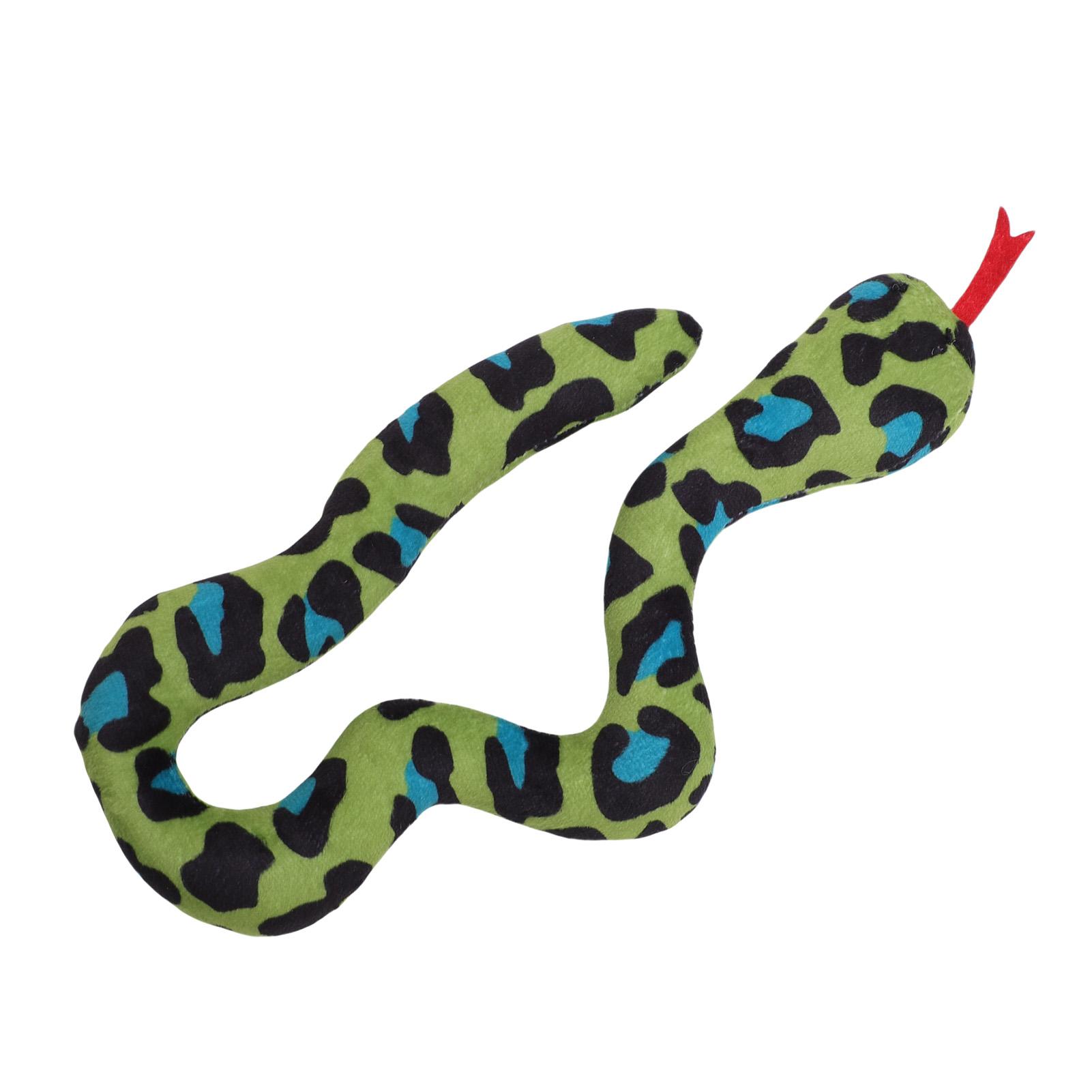 

Cat Catnip Snake Toy Grinding Cleaning Teeth Wearproof Plush Interactive Cat Chew Toy for Kitten зелений