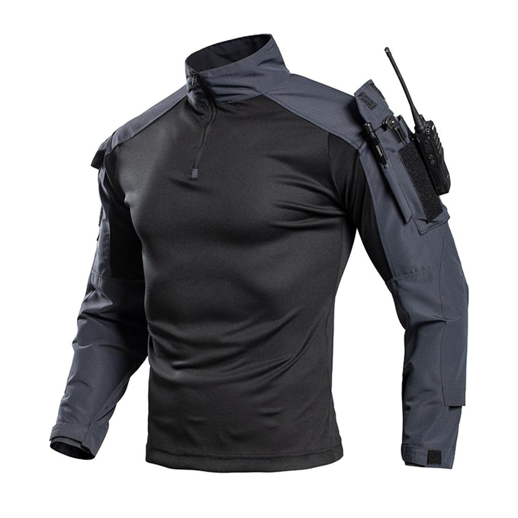 Men's Summer Long Sleeved American Camouflage Outdoor Training Suit