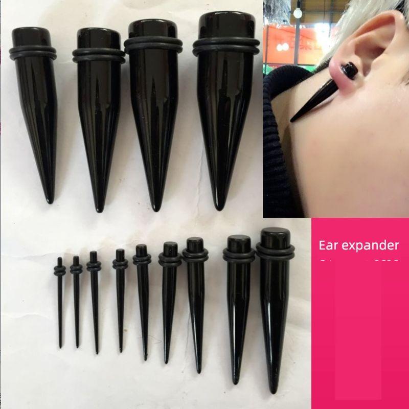 

Черный острый конус акриловый антиаллергенный расширитель для уха Single 12mm precision polishing