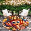 1pc Soft, Absorbent & Non Slip Cute Shrimp Round Rug Soft Circle Rug for Living Room & Bedroom Decor, Chair Mats, and Unforgettable Home Gif