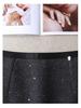 2025 Autumn/Winter Women's High-Waisted Sequin Midi Skirt – Slim-Fit, Fashionable, Hip-Hugging, Straight-Leg Design.
