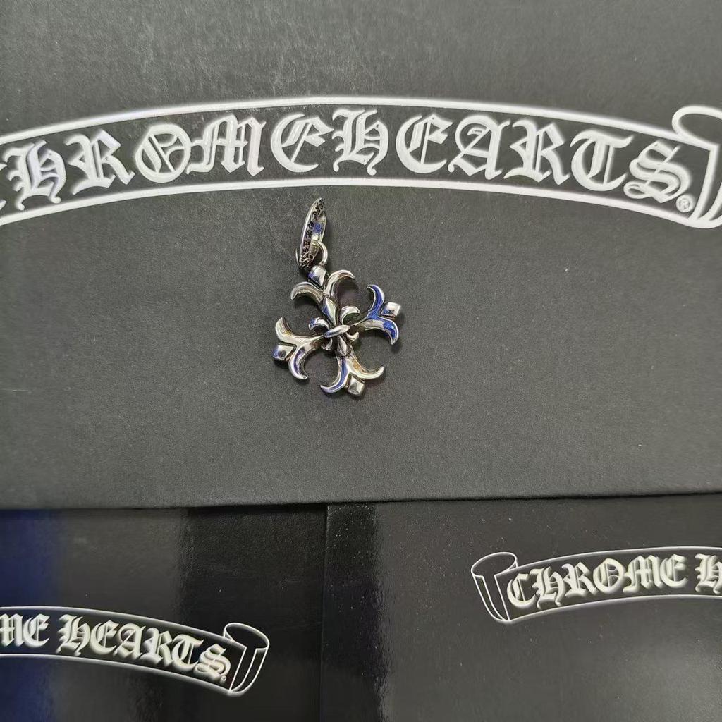 CH Kroko Pendant Collection: Trendy Thai Silver S925 Accessories for Men & Women - Retro Cross, Sword, Hexagram, Bullet Designs