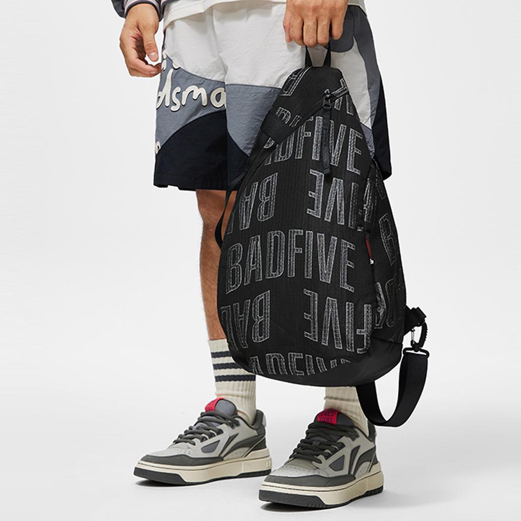 New LiNing Badfive Polyester Sports Bag Shoulder Bag Crossbody Bag Regular Unisex Black ABDT295-1