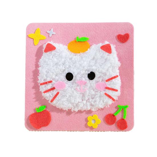 1/7/10Pcs Christmas Handmade DIY Material Bag Easy to Operate Embroidered Doll Set with Cartoon Animal Pattern Sewing Craft Kit