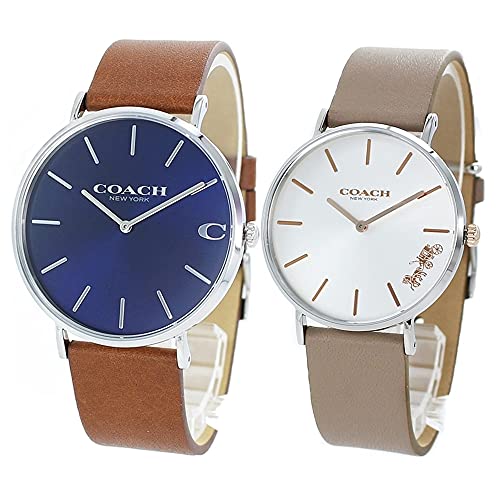 

Coach Charles Perry Simple Slim Watch with Storage Box, Brown and Beige Leather, 1460215114503119 [Parallel Import]