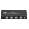 KVM-switch til flere computere, 4K 60Hz splitter med USB 3.0/2.0 udvidelse