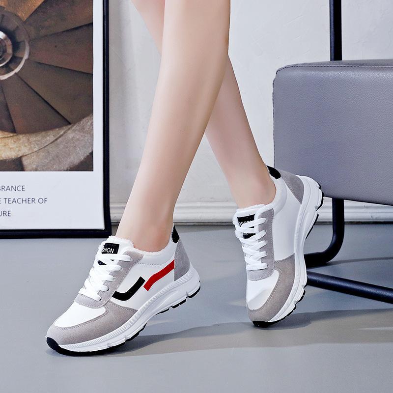 16 Versatile 2025 Student Little White Shoes Spring New 0 Fleece Fashion Sneakers Running Shoes Women's Tide