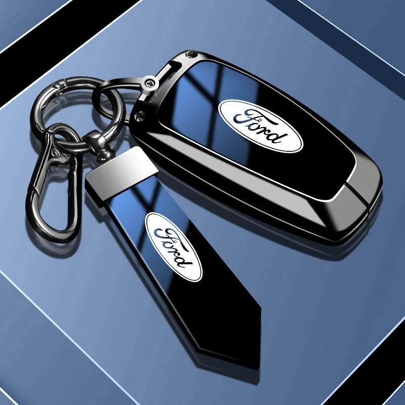 Nová 2026 Samolepka na auto Ford Nová 2025 Horký kryt pouzdra na chytrý klíč ze zinkové slitiny Bezklíčový obal pro Ford Fusion Mustang Kuga Ecosport E