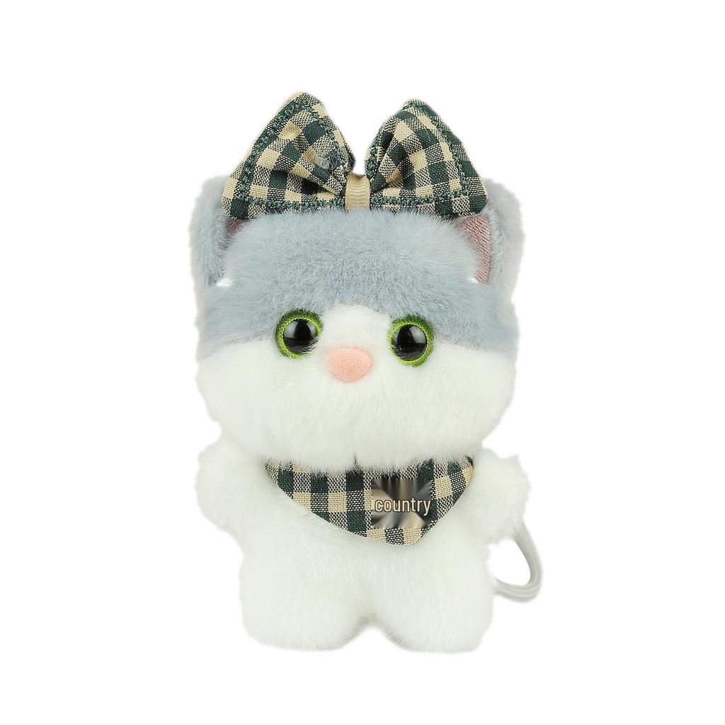 Adorable Sweetheart Cat Plush Keychain - Cartoon Doll Charm for Bags & Souvenir Accessory
