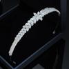 Luxus Braut Diadem Hochzeit Haarband Zirkonia Braut Haarband Diademe und Kronen für Frauen Party Abschlussball Haarschmuck Kopfschmuck