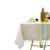 French Literary Cotton And Linen Tablecloth Fabric Embroidery Fringed Table Cloth Rectangular Light Luxury High-End Tablecloth Cover