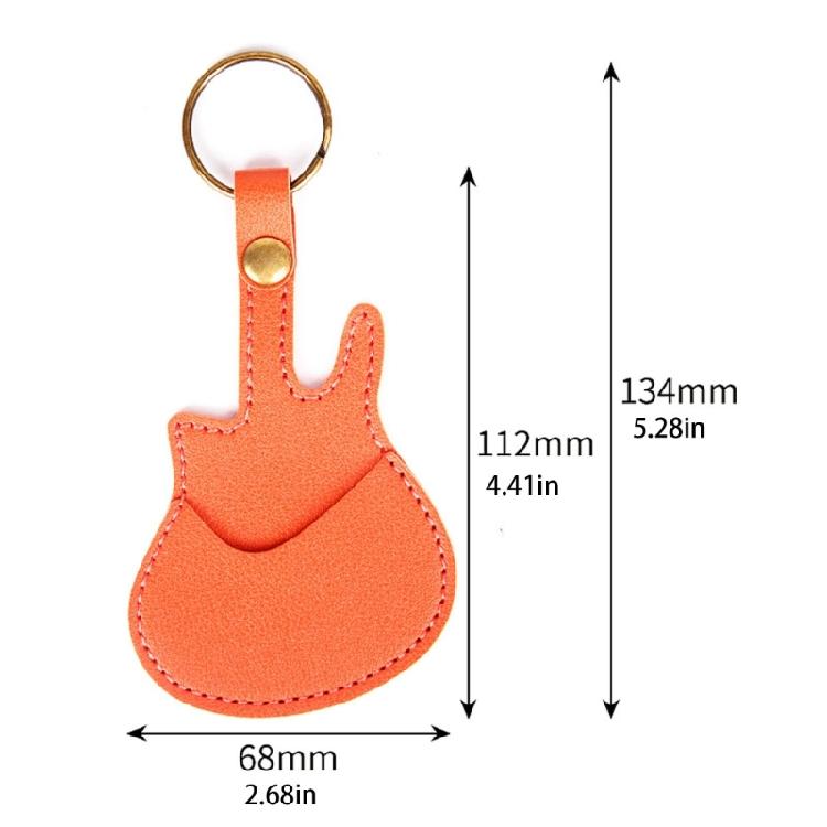 Multipurpose Guitar Pick Pouch Guitar Pick Holder Guitar Shape Pick Storage Bag Protective Pick Holder Case for Picks