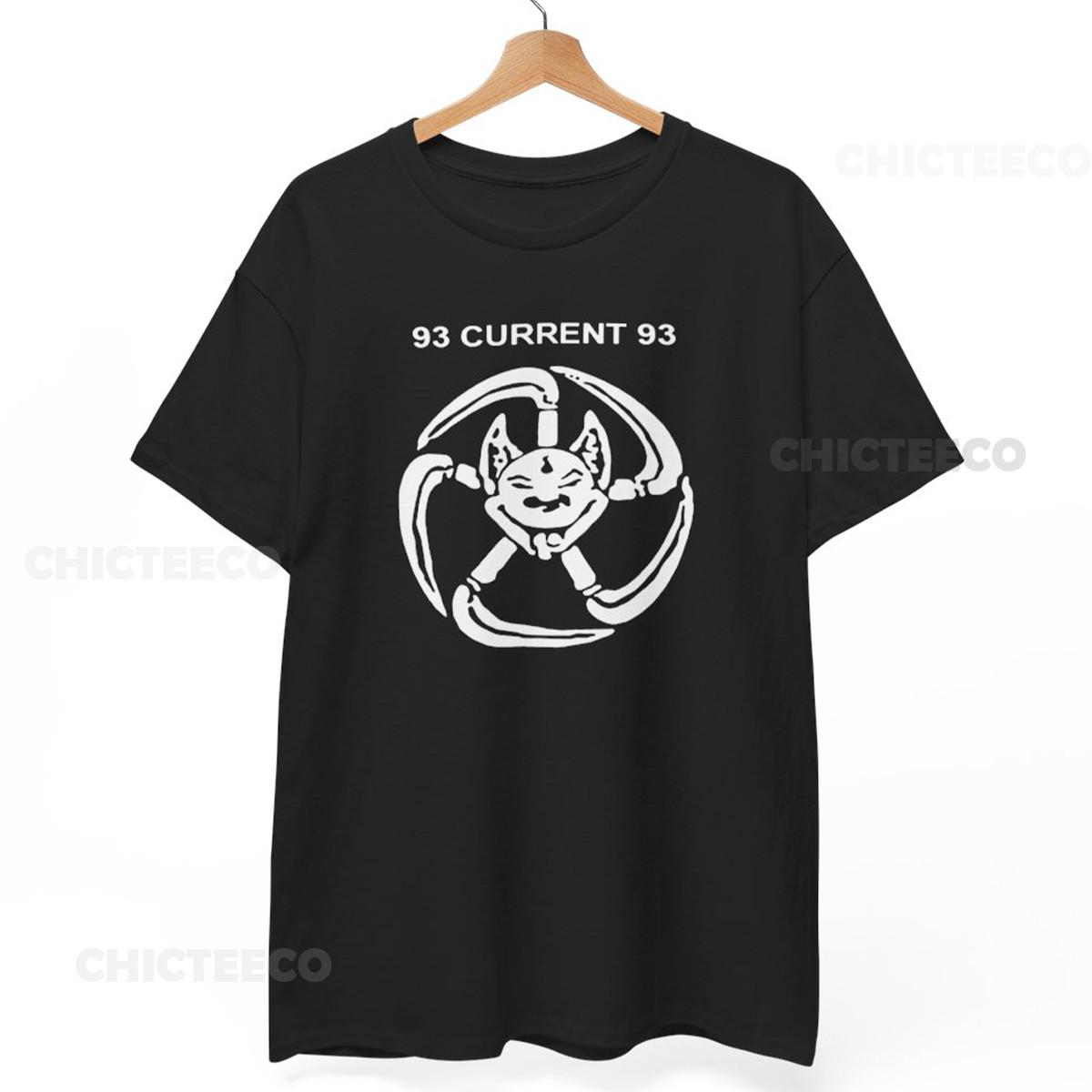 26 CURRENT 93 Shirt - Looney Logo T-Shirt   Music Band Punk Rock Gothic Unisex tee Unisex T-Shirt XXL