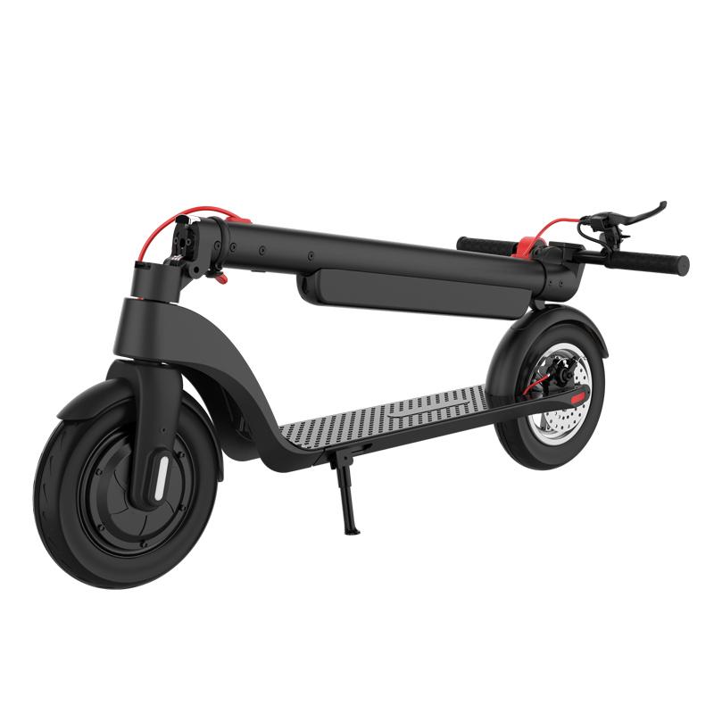 Alnsoor X8 Adult City Outdoor Electic Scooter 36V10AH Battery 350W Motor 10 Inch Road Tires Foldabe EScooter With Three second folding