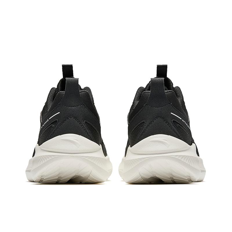Anta Fashion Versatile Non-Slip Shock Absorbing Wear-Resistant Low-Top Casual Running Shoes Women sneaker Basic-Black Ivory-White 922515516-5