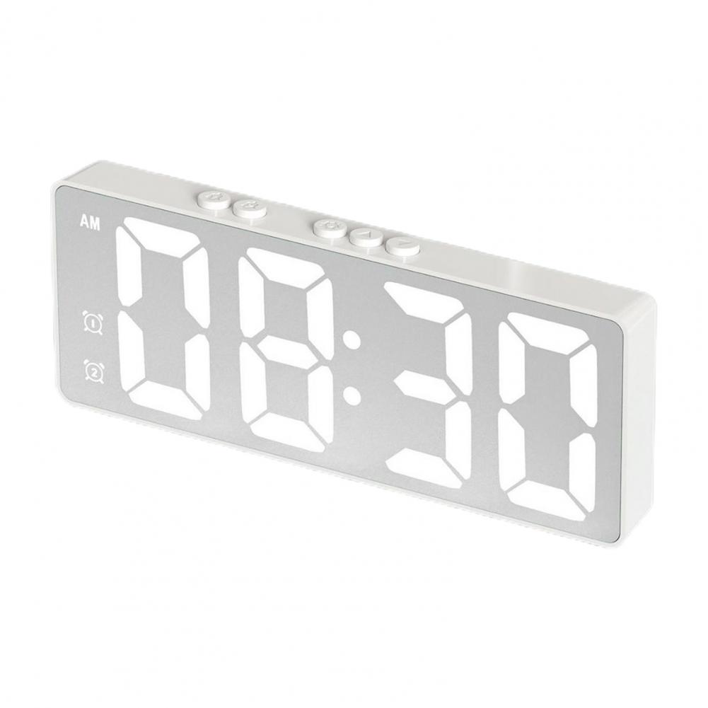 Digital Vekkerklokke Stor Skjerm Stemmestyring Kalender Dato Temperaturvisning Soverom Hybel Student Vekkerklokke