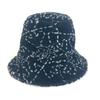 CHANEL hat CC Mark CC boa bucket hat hat fur / polyester Black/White