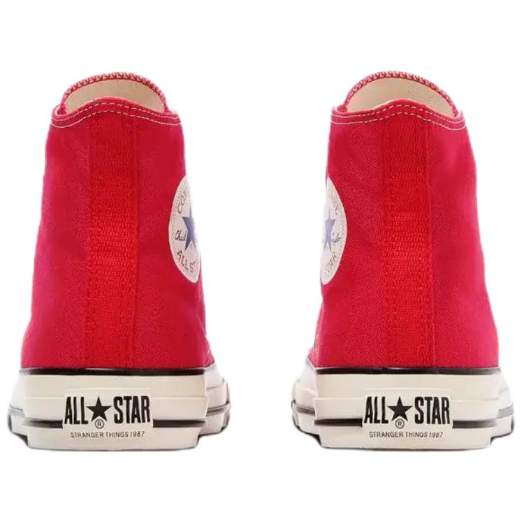Stranger Things X Converse ALL STAR AGED 87 High Top Canvas Shoes Unisex Red 31316470